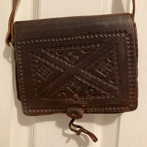 Handbags - 💼 Authentic Moroccan Brown Leather Crossbody Bag